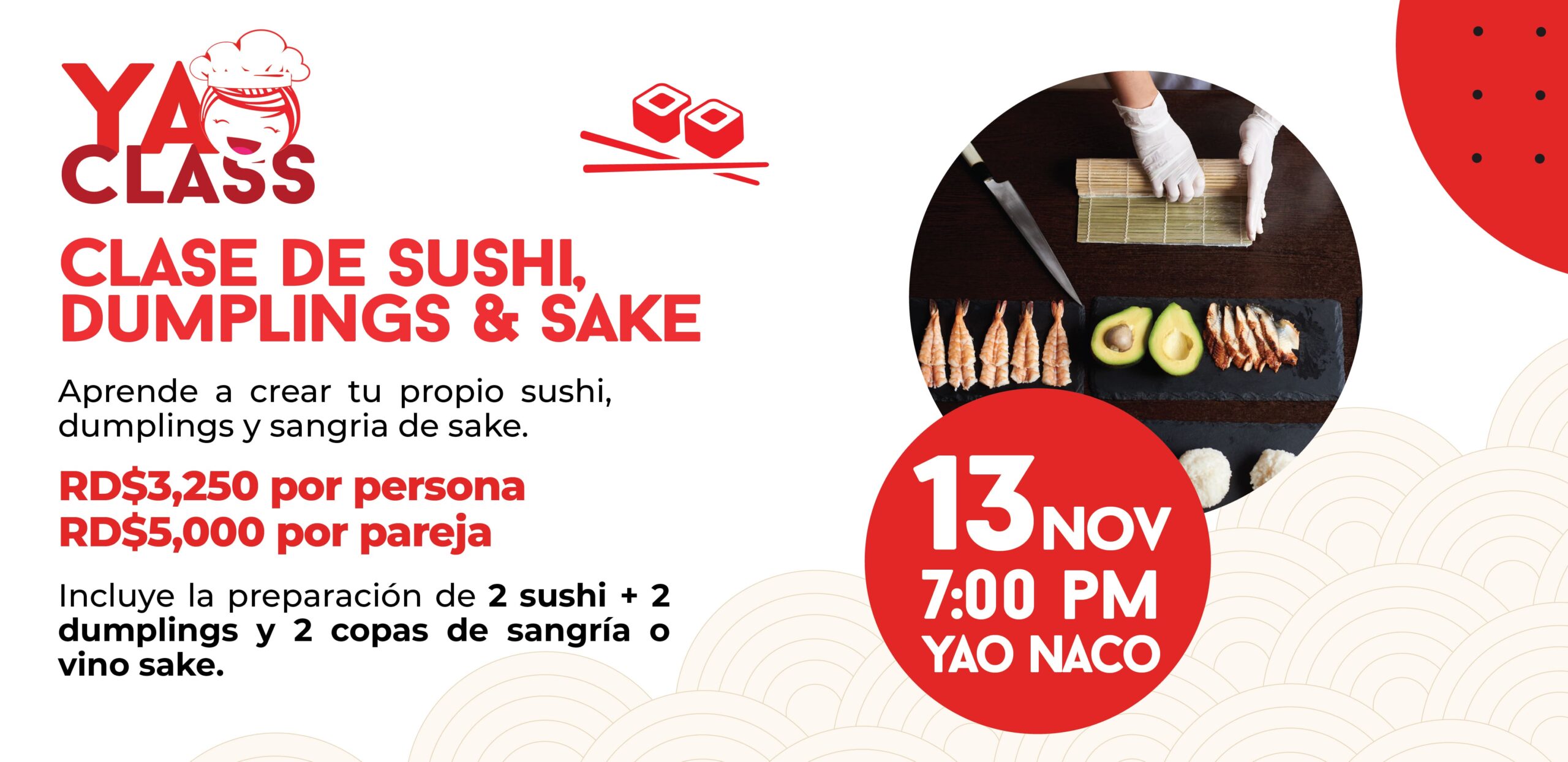 Yao Class - Noviembre  -  Restaurantes YAO Asian Cuisine